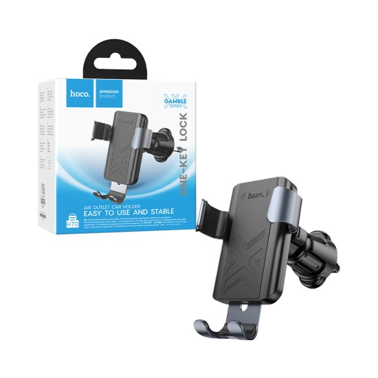 Hoco Car Phone Holder H70 Gamble Gravity for Air Outlet Black
